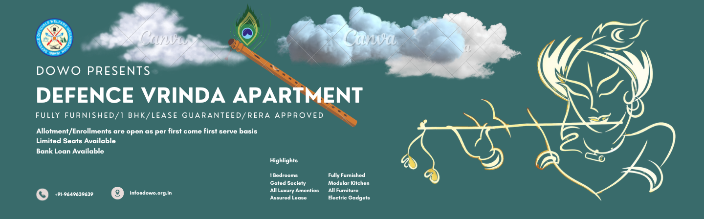 DOWO Vrindavan Housing Project for Retired Army Officers & Personnel